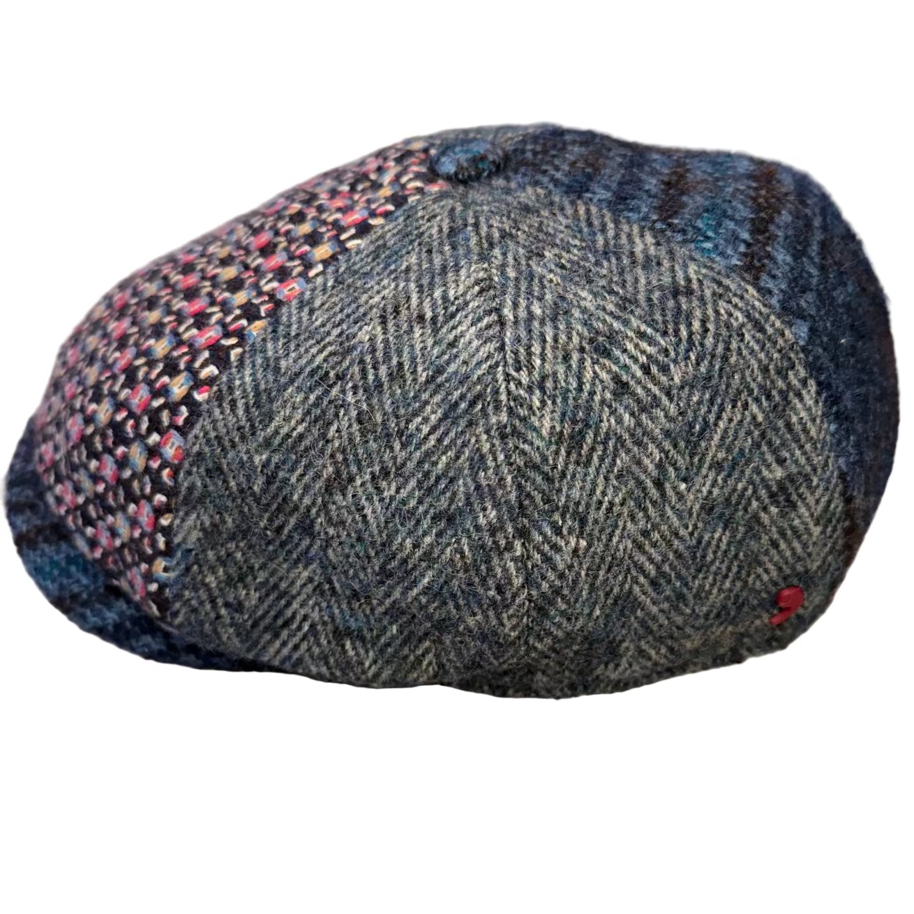 Hemingway Patch Newsboy by Alfonso d'Este x FunkyBrims. Tweed and Herringbone in blues and bold colors.