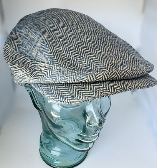 Summer Herringbone Sicilian Flat Cap (3 Colors)