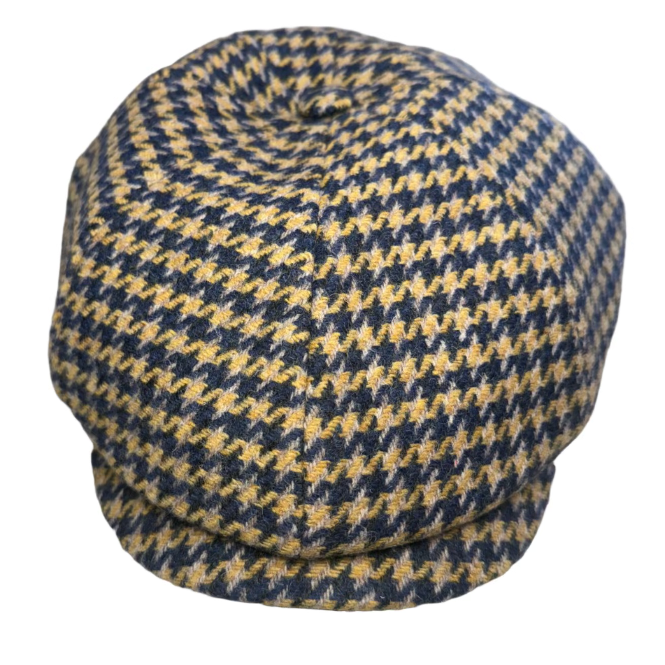 The Hurricane Houndstooth from Alfonso d'Este x FunkyBrims.  Blue and Gold.