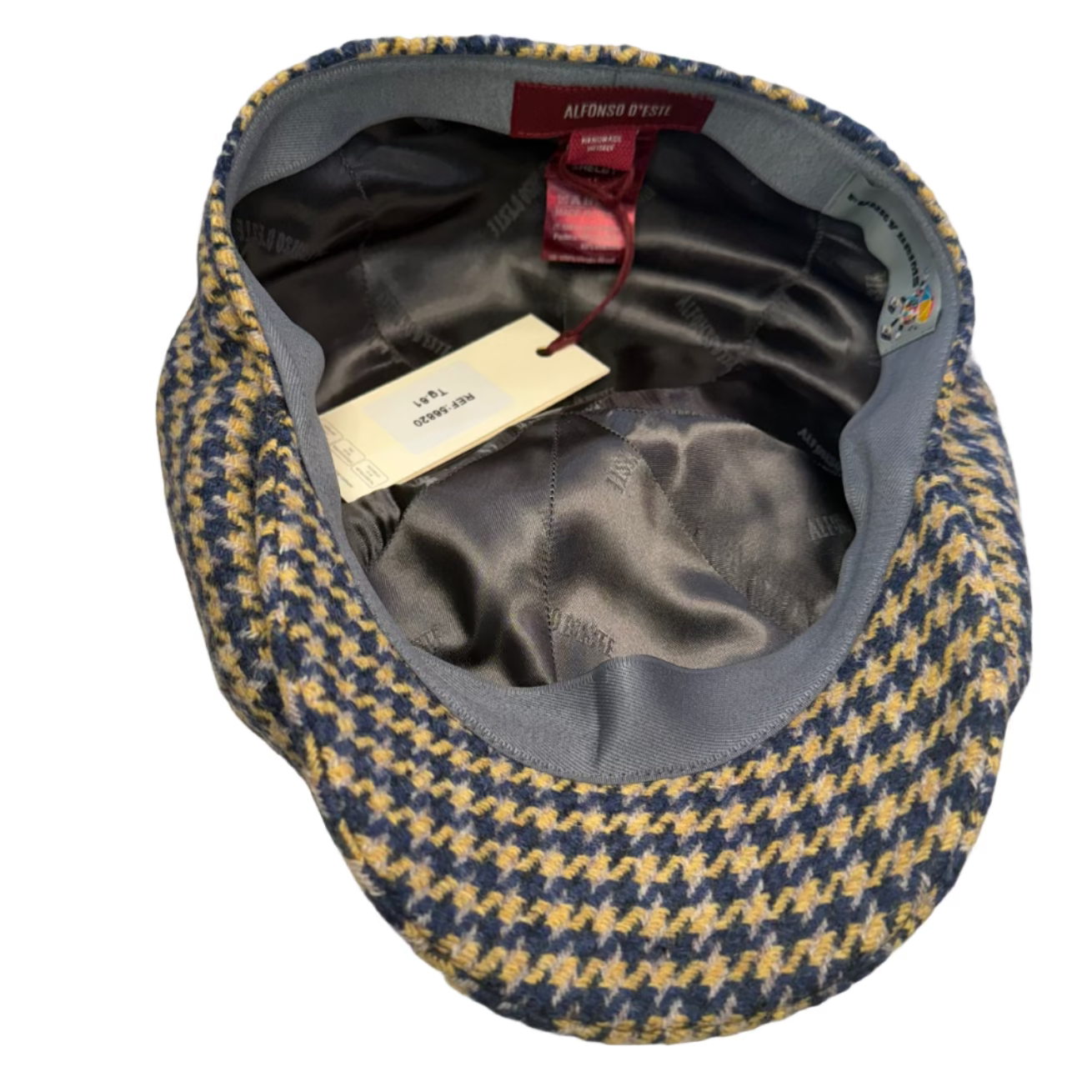 The Hurricane Houndstooth from Alfonso d'Este x FunkyBrims.  Blue and Gold.