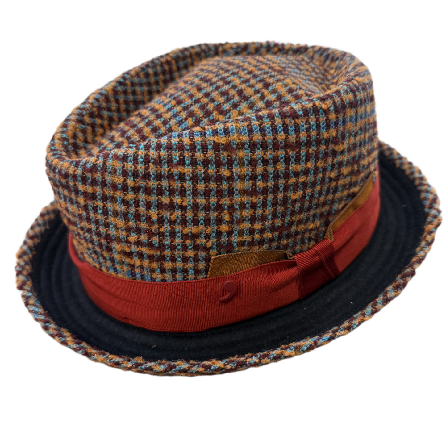 The Tweed Porkpie - Brown and Blue by Alfonso d’Este