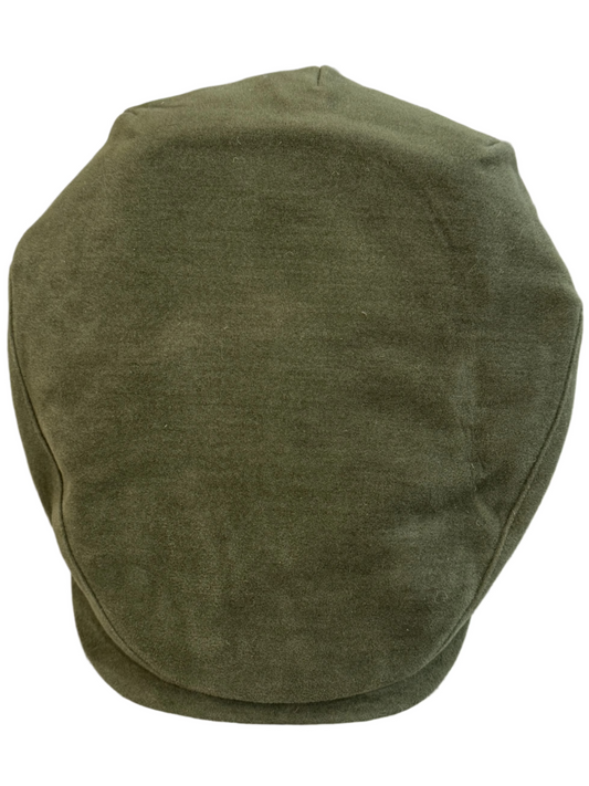 The Moleskin Sicilian Flat Cap - Moss Green by Laird Hatters