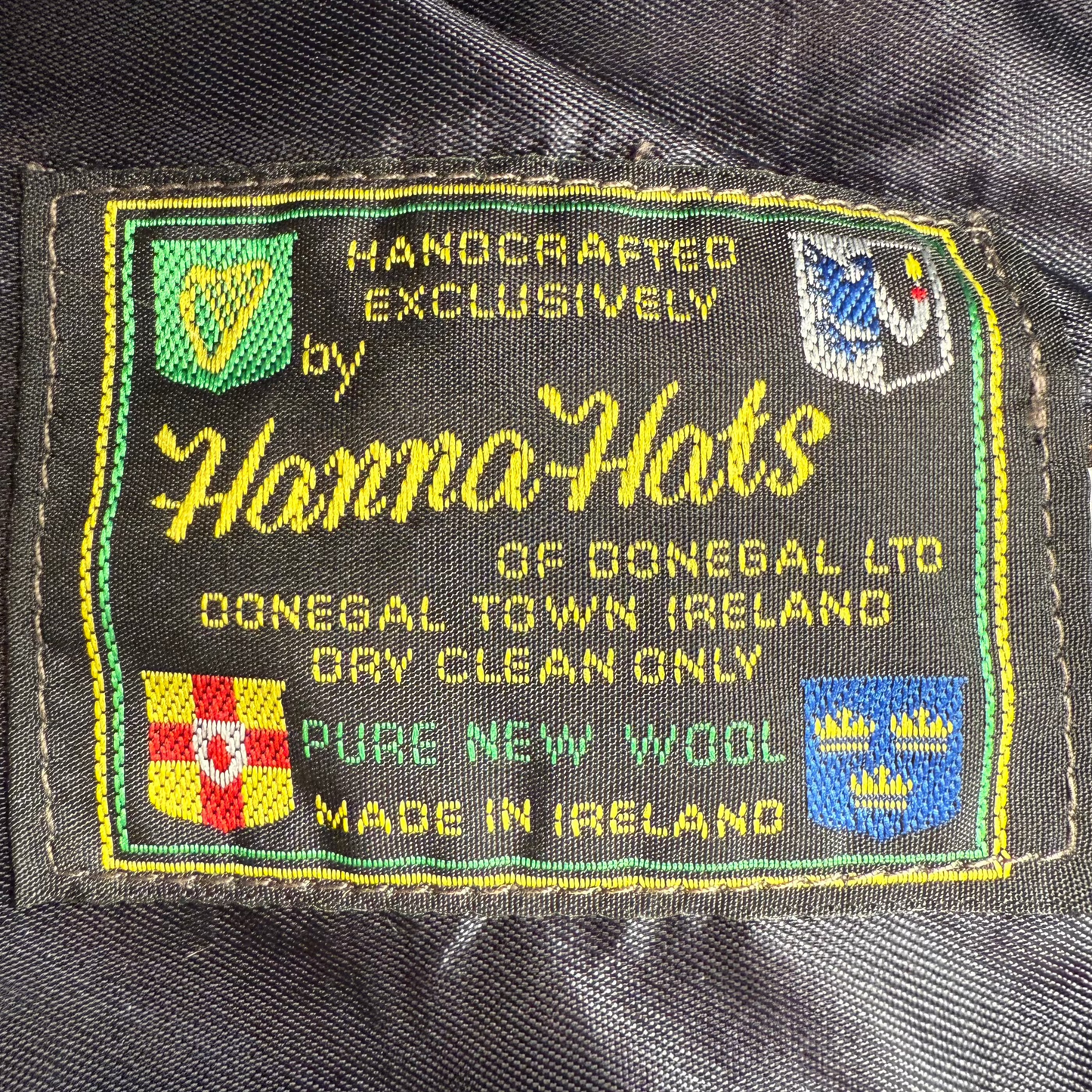 The Vintage Cap Tweed in Black and Gray Herringbone by Hanna Hats of Donegal