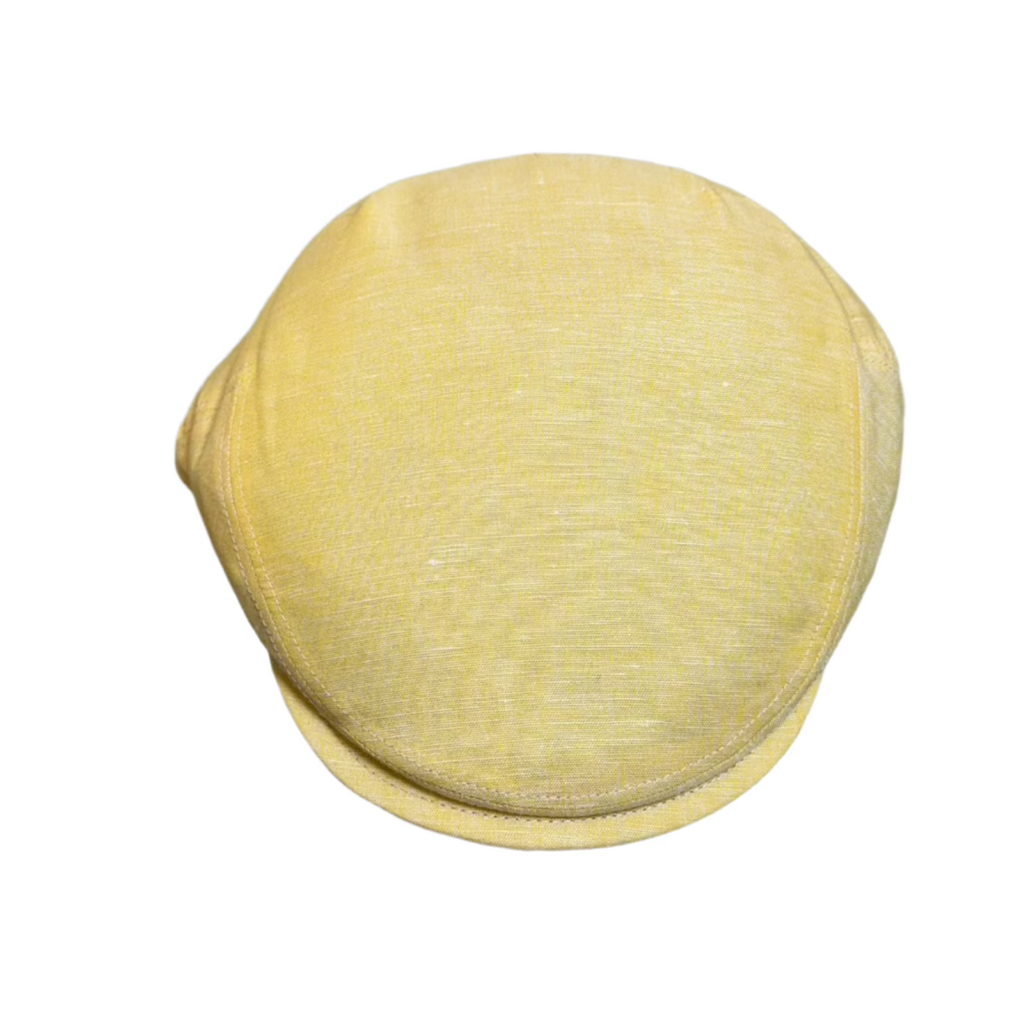 The "Sunbeam" Yellow Linen Flat Cap by FunkyBrims