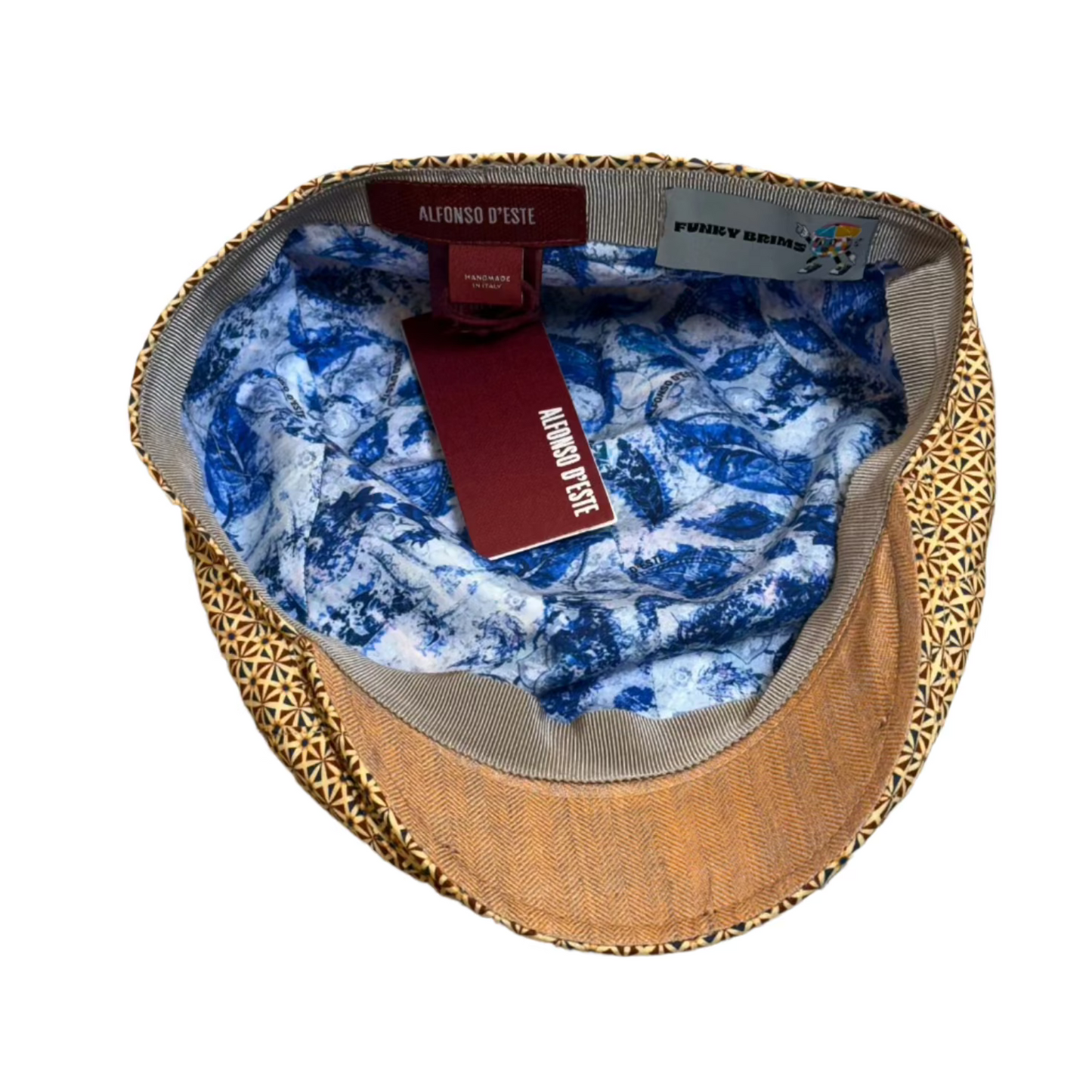 The "Deco" Summer Flat Cap by Alfonso D'Este