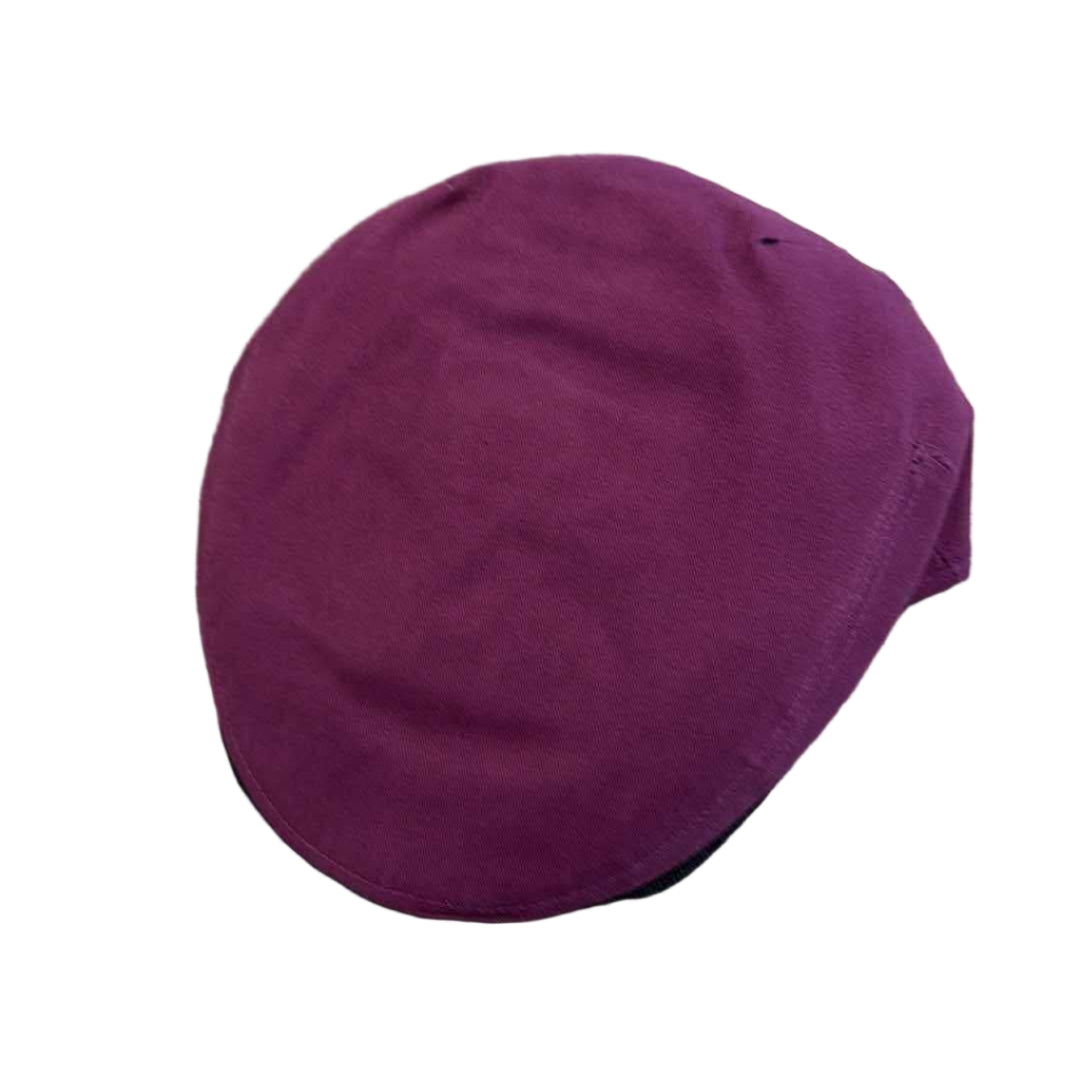 The "Purple Luau" Purple Cotton Flat Cap Hales Speed Shop X FunkyBrims Collab with Cap Pin