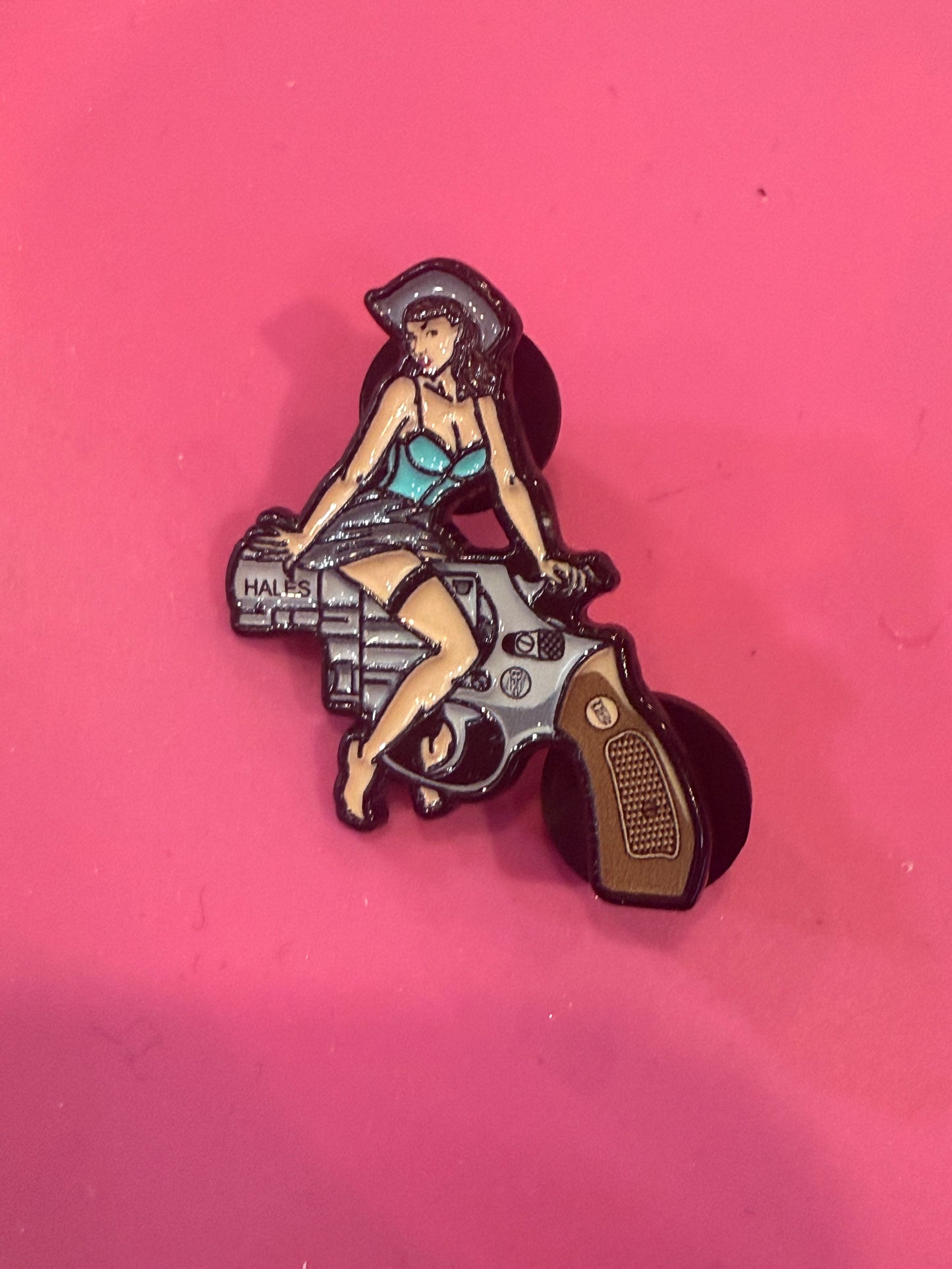 The Saturday Night Special Enamel Cap Pin by Hales Speed Shop x FunkyBrims