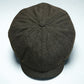Dark Green Loden Wool Newsboy cap by Laird Hatters at FunkyBrims.