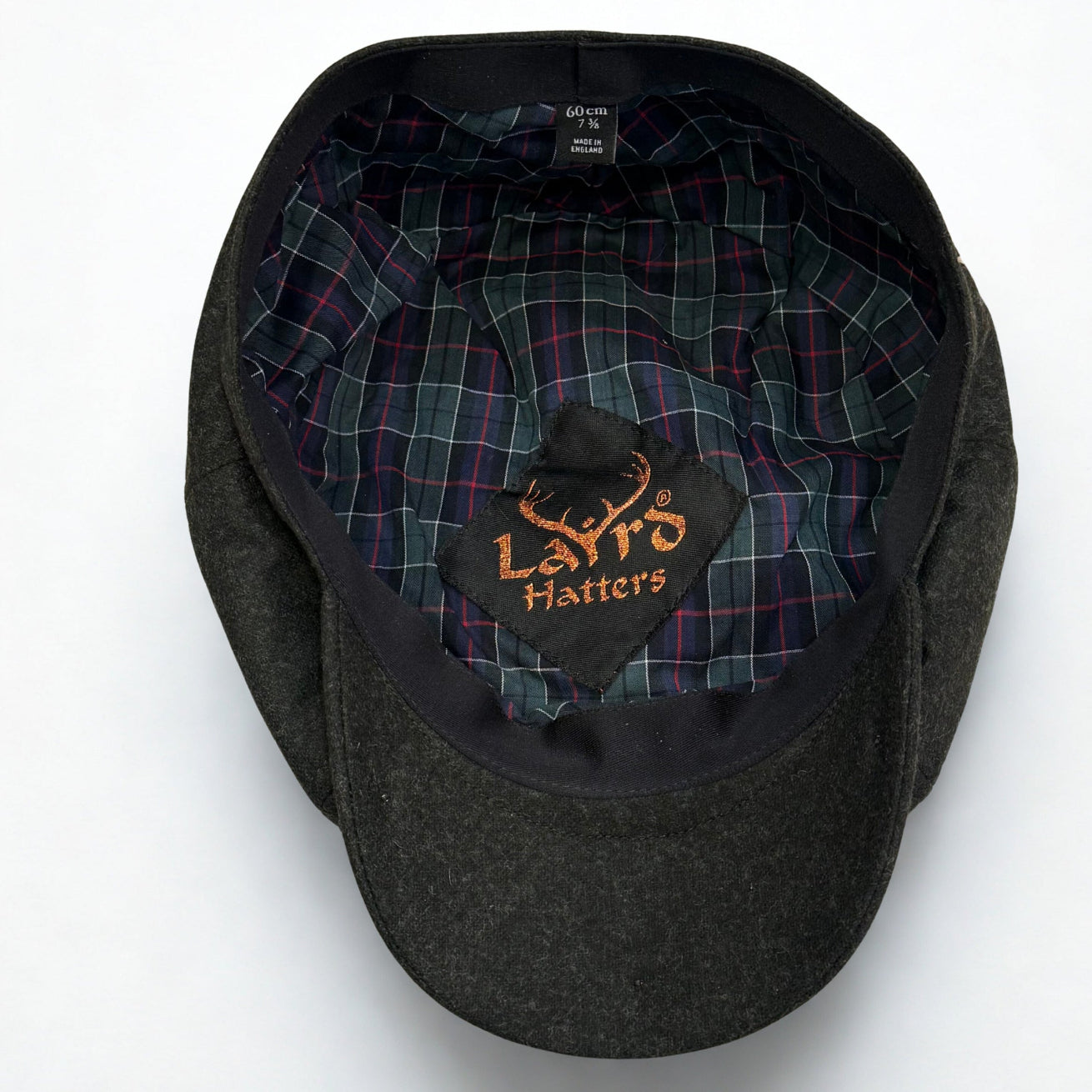 Dark Green Loden Wool Newsboy cap by Laird Hatters at FunkyBrims.
