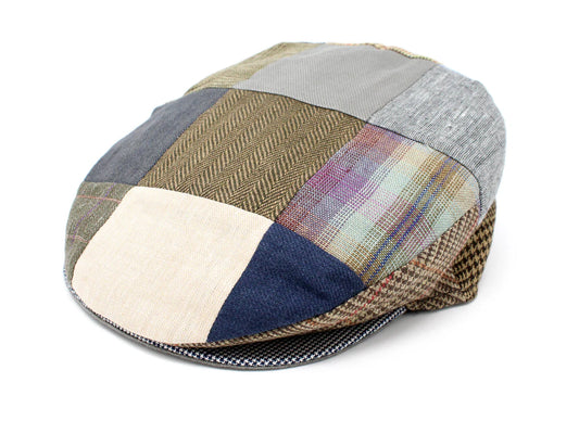 The Linen Vintage Patchwork Cap in All Colors by Hanna Hats of Donegal