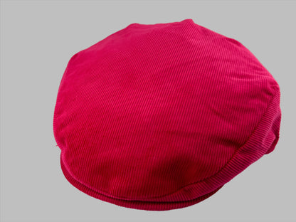 Royal Crown Edition Needlecord Flat Cap - Deep Pink by Laird Hatters