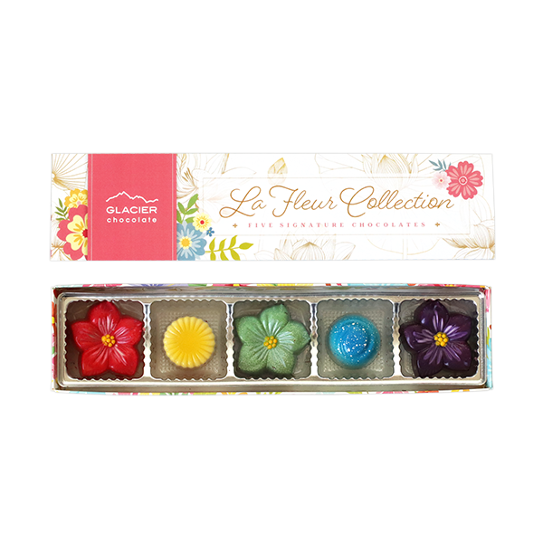 Glacier Chocolate La Fleur Collection 5 Piece Box