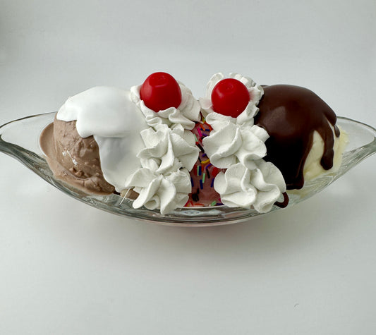 Fake Three Scoop Sundae