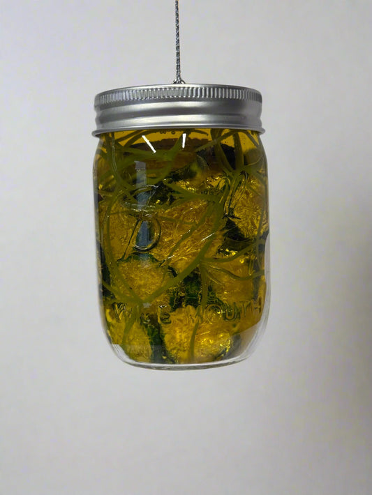 Glass Pickle Jar Ornament