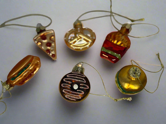 Box of Food Ornaments
