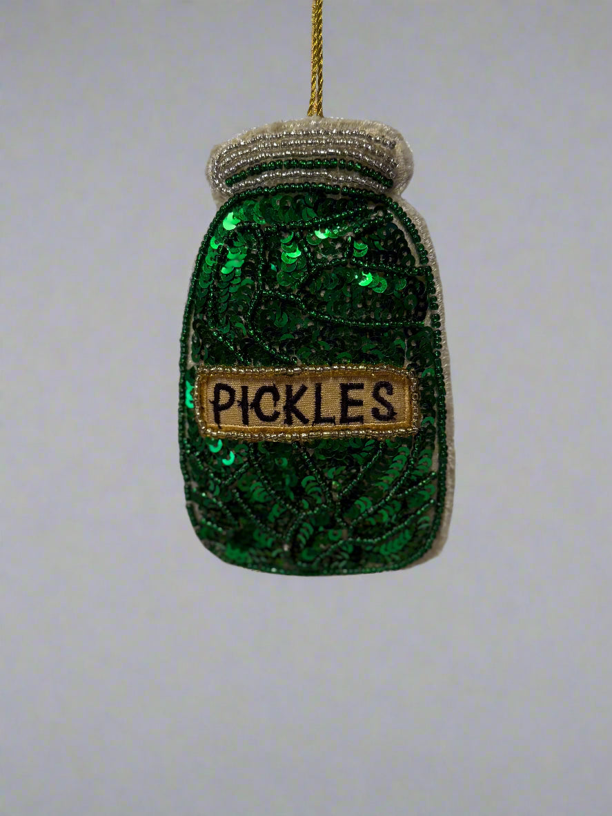 Beaded Fabric Food Ornaments