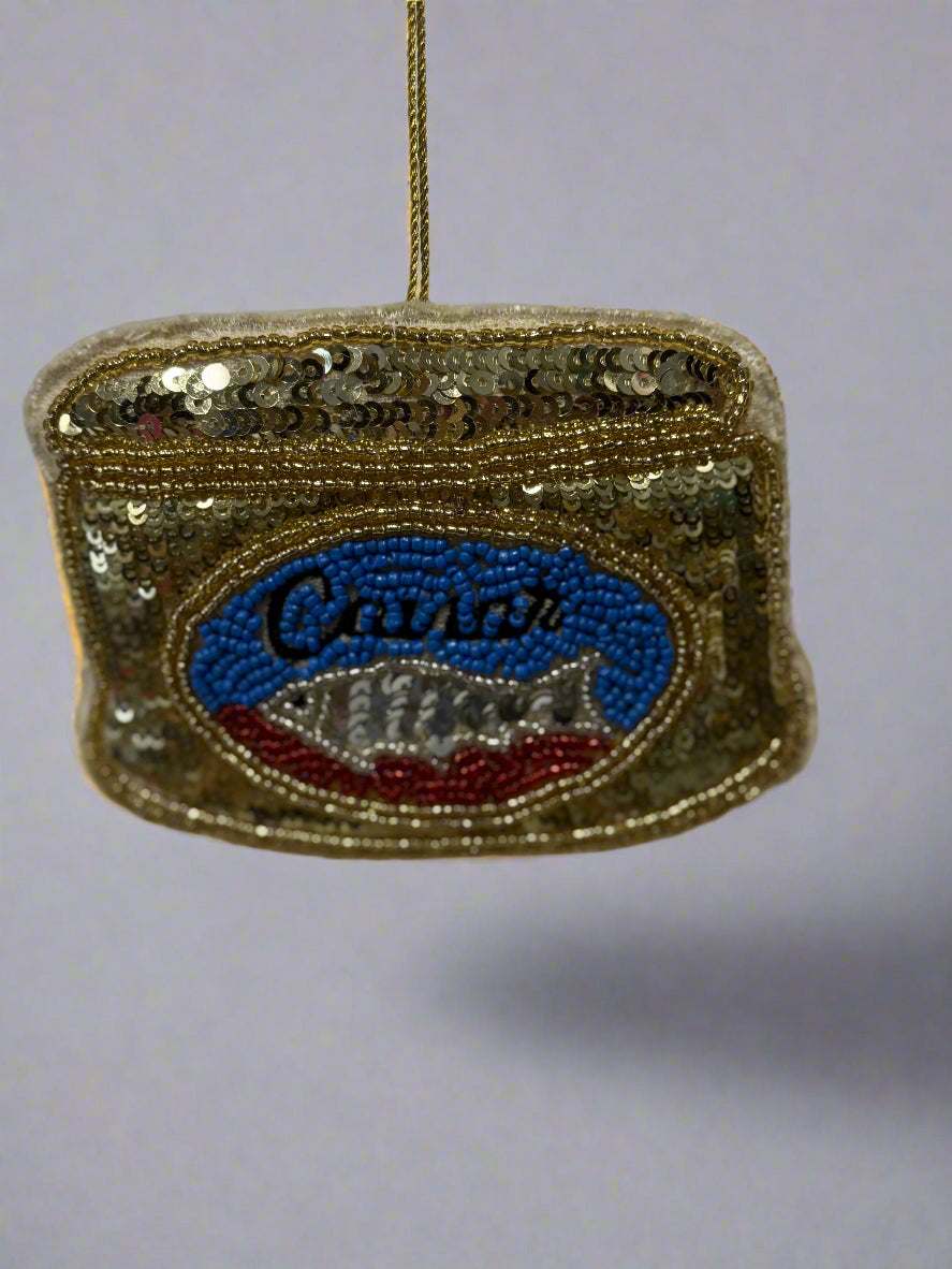 Beaded Fabric Food Ornaments