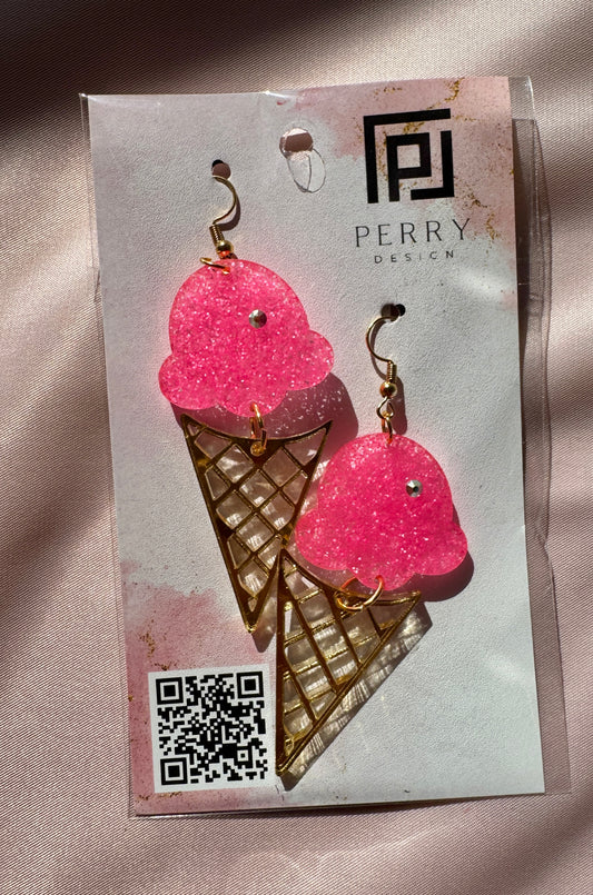 Handmade Ice Cream Earrings