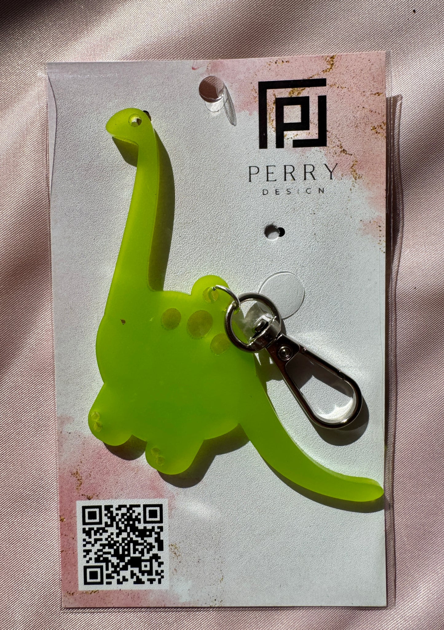 Handmade Dino Purse Charm