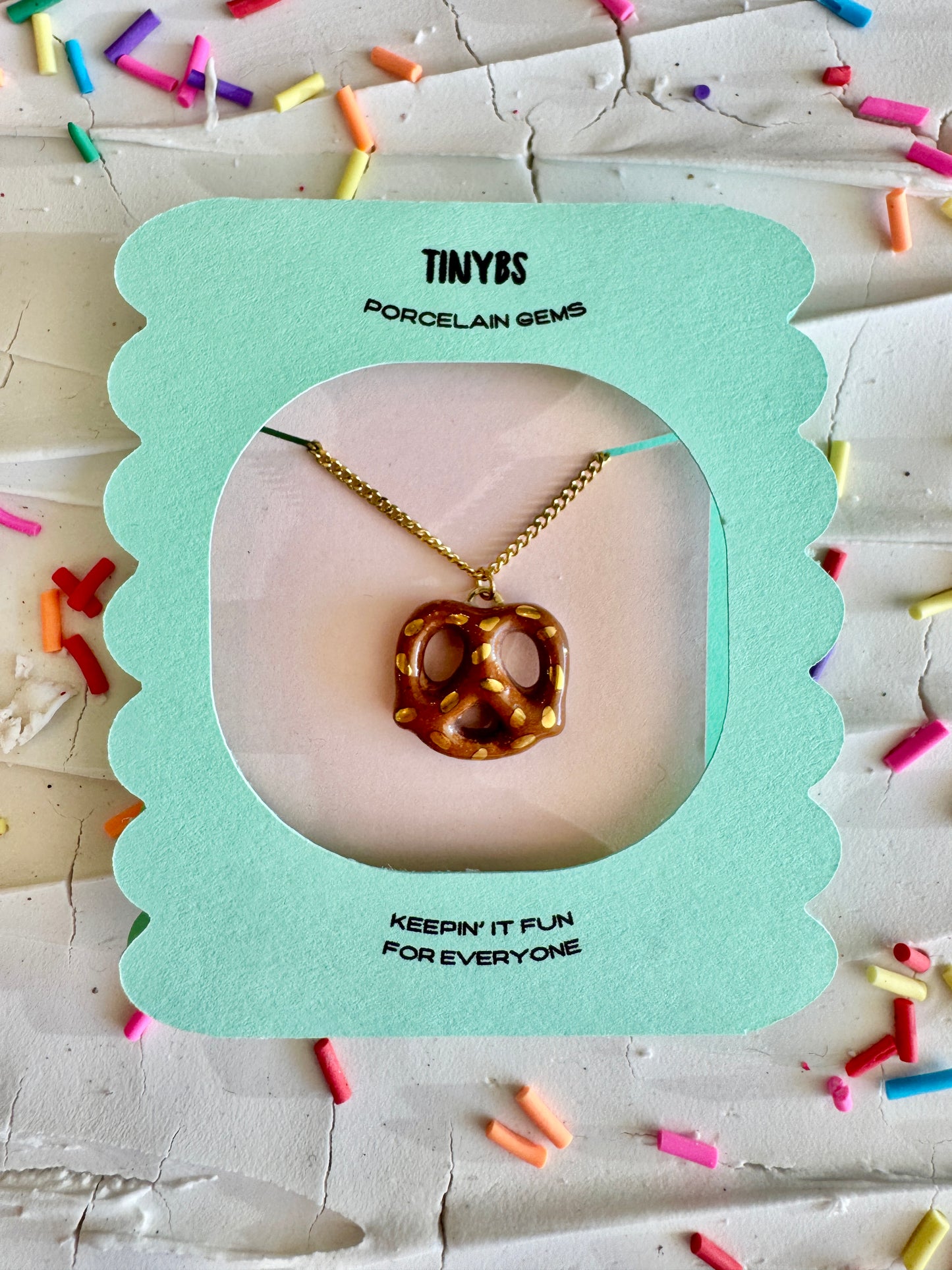 Pretzel Open Necklace by TinyBs