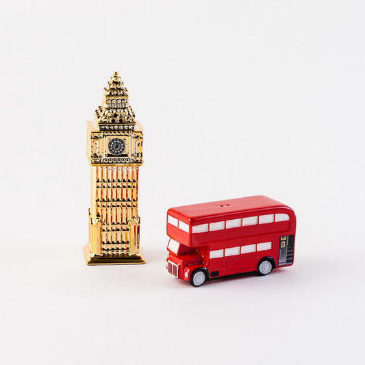 Big Ben & Double Decker Bus Salt & Pepper Shakers