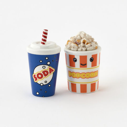 Popcorn and Soda Salt & Pepper Shakers