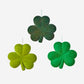 Small Flocked Shamrocks