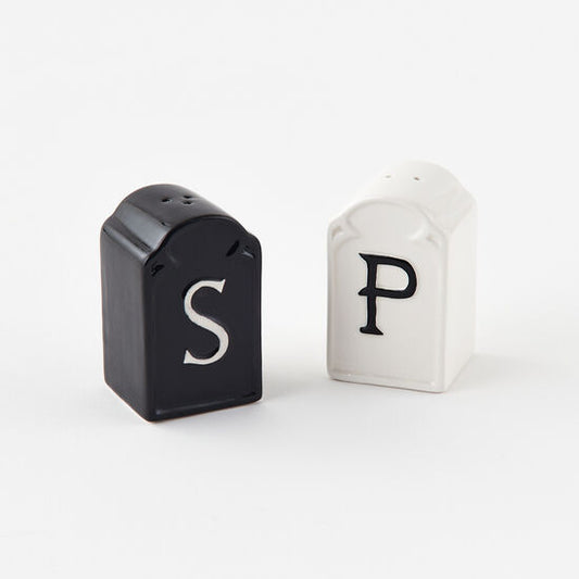 Ceramic Gravestone Salt & Pepper Shakers