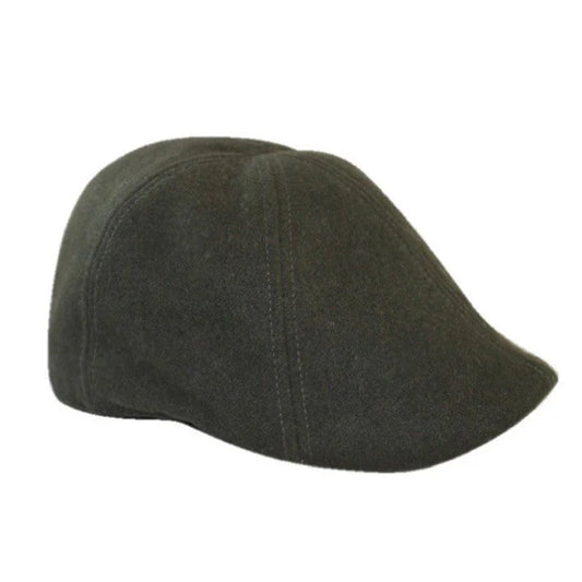 The Kenmore Hunter Green & Brown Brim Cap by Boston Scally Co.