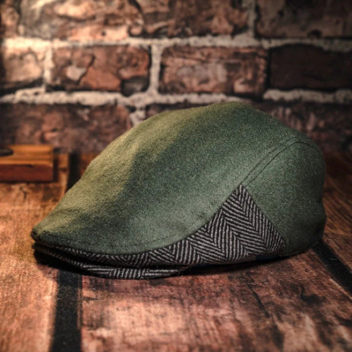 The Legacy - Dorchester Green Flat Cap by Boston Scally Co.