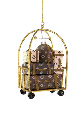 Luxury Hotel Luggage Christmas Ornament