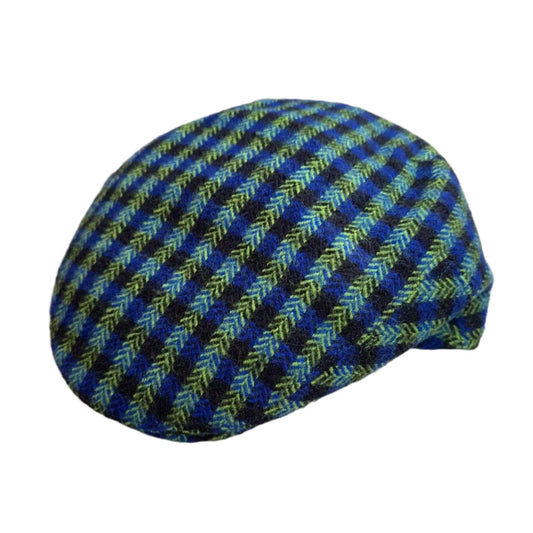 The "Neon Green Bone" Italian Wool Pub Cap by Alfonso D'Este