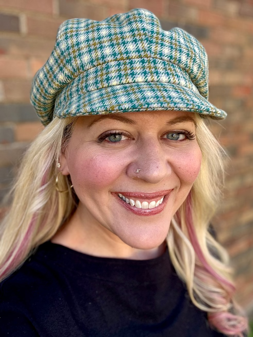 The Pemberley Plaid Women's Newsboy cap by FunkyBrims