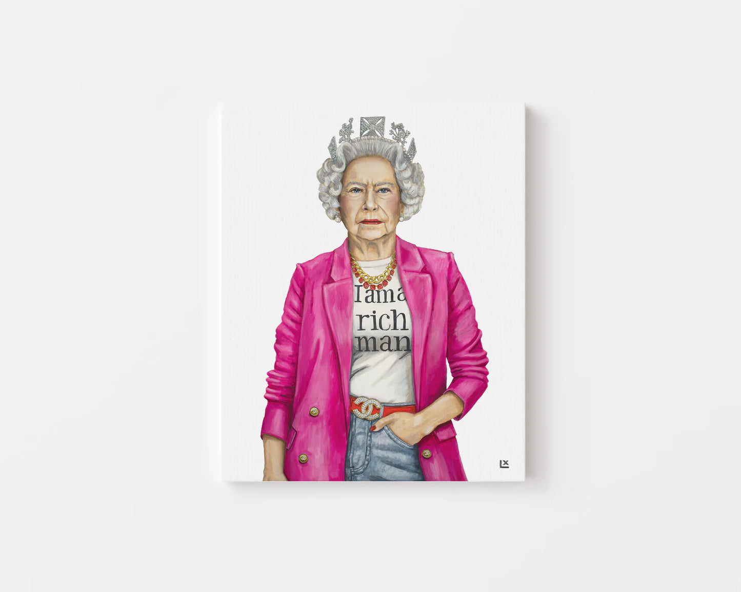 16x20 Rich Queen Framed Canvas Print