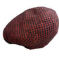 The "Red and Black Hound" Flat Cap by Alfonso D'Este