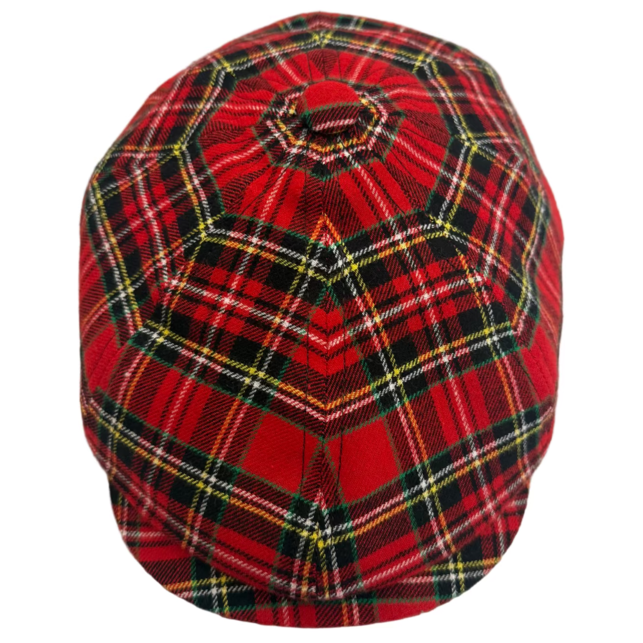 Royal Stewart Tartan Newsboy Cap by FunkyBrims.  100% Wool made in Italy.