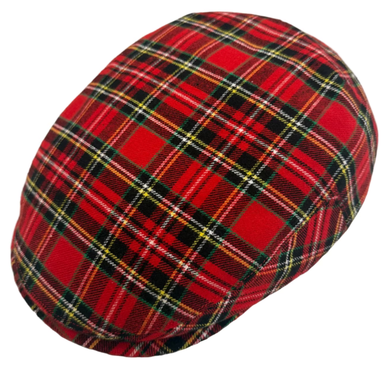 Royal Stewart Tartan Wool Flat Cap at FunkyBrims