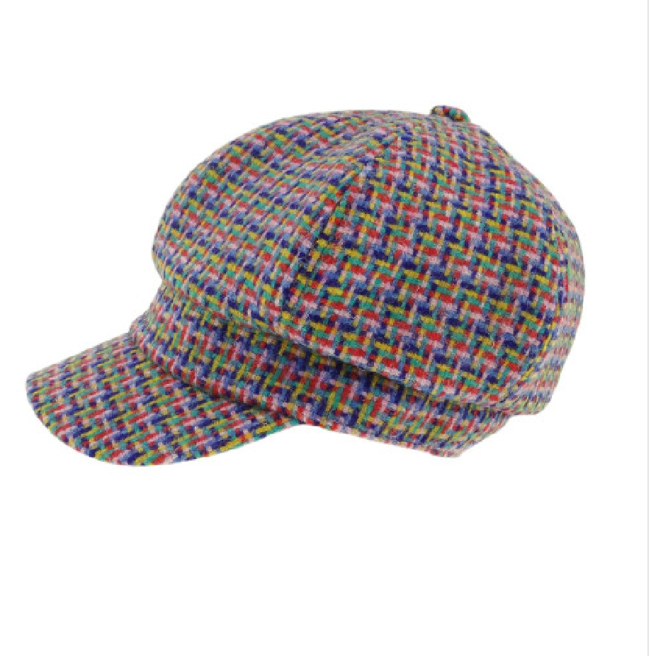 Harris Tweed One Size Ladies Cap in Jazzy Weave by Glen Appin of Scotland