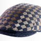 The Blue Checkerboard Flat Cap by Alfonso d'Este