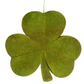 Small Flocked Shamrocks