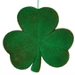 Small Flocked Shamrocks