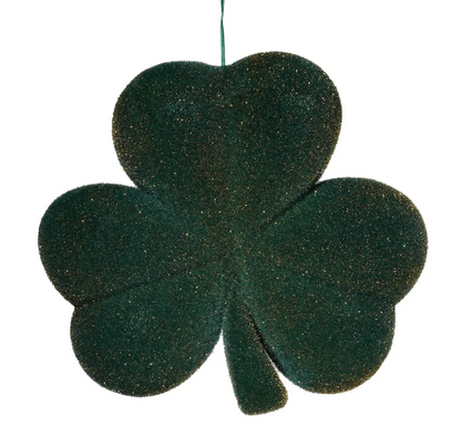 Small Flocked Shamrocks