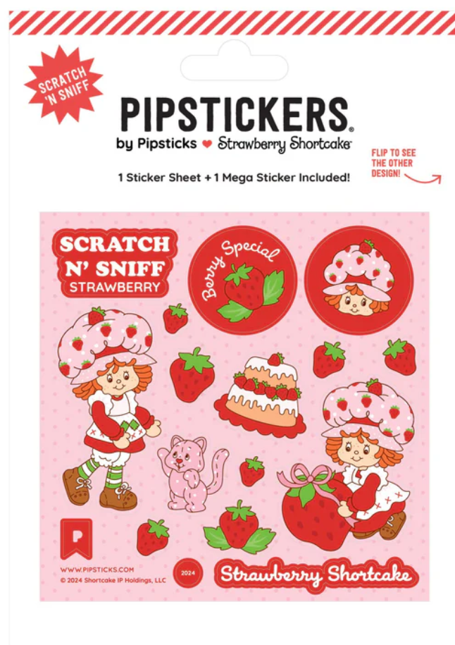 Strawberry Shortcake & Custard Scratch 'n Sniff Stickers
