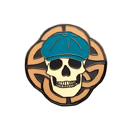 Skull Scally Cap Enamel Pin