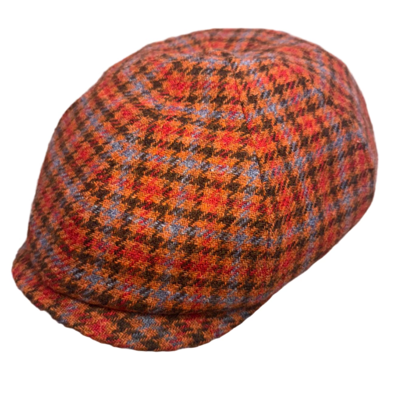 Siena rustic orange and blue pub cap by Alfonso d'Este x FunkyBrims.