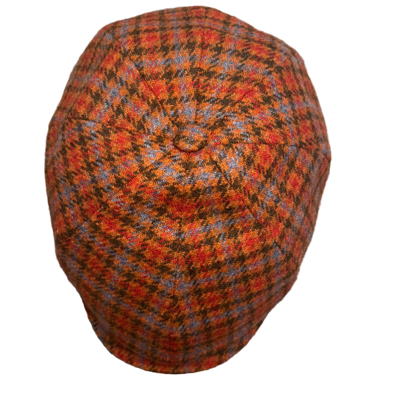 Siena rustic orange and blue pub cap by Alfonso d'Este x FunkyBrims.