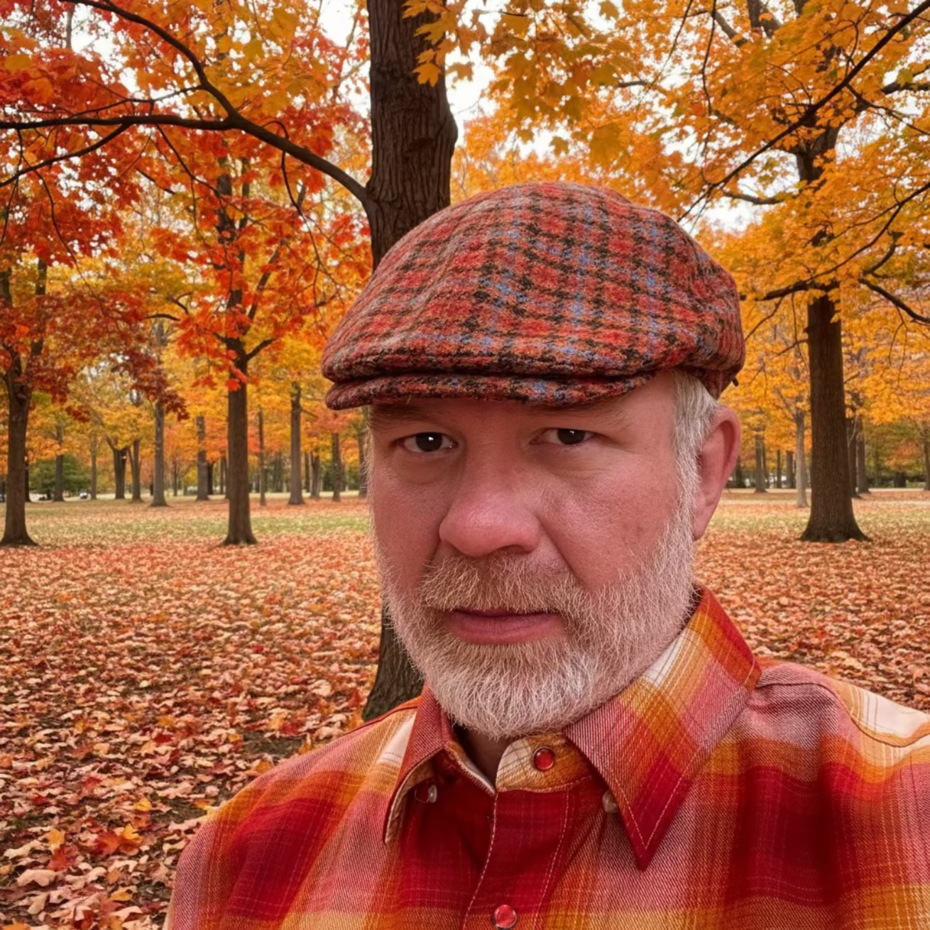 Siena rustic orange and blue pub cap by Alfonso d'Este x FunkyBrims.
