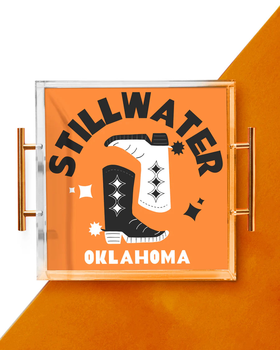 Large Stillwater Kick Off Tray OSU