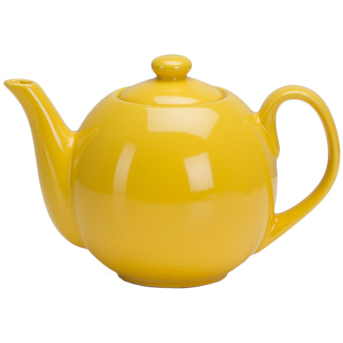 Bright Colored Teapot with Mesh Infuser