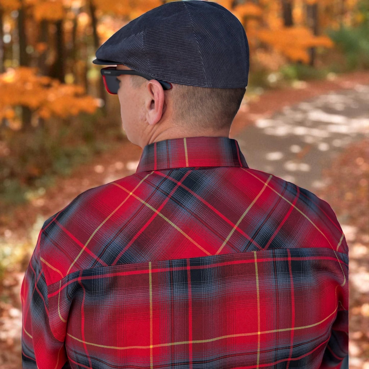 The Teufel Hunden Gunmetal Cord Flat Cap Hales Speed Shop X FunkyBrims Collab with Cap Pin